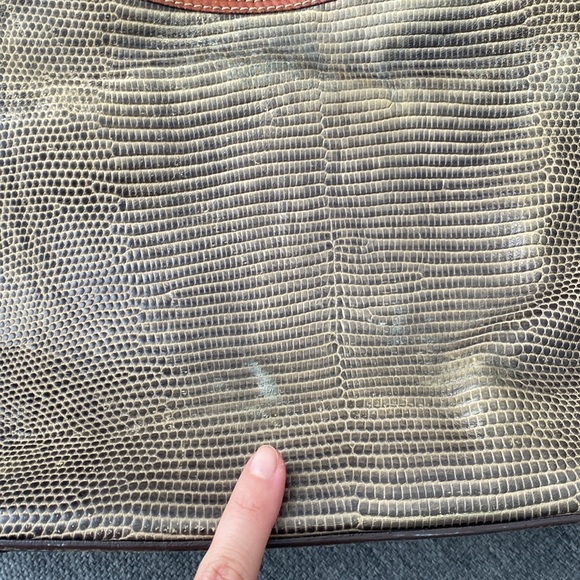 Dooney & Bourke Embossed Lizard Hobo Bag - Picture 5 of 10